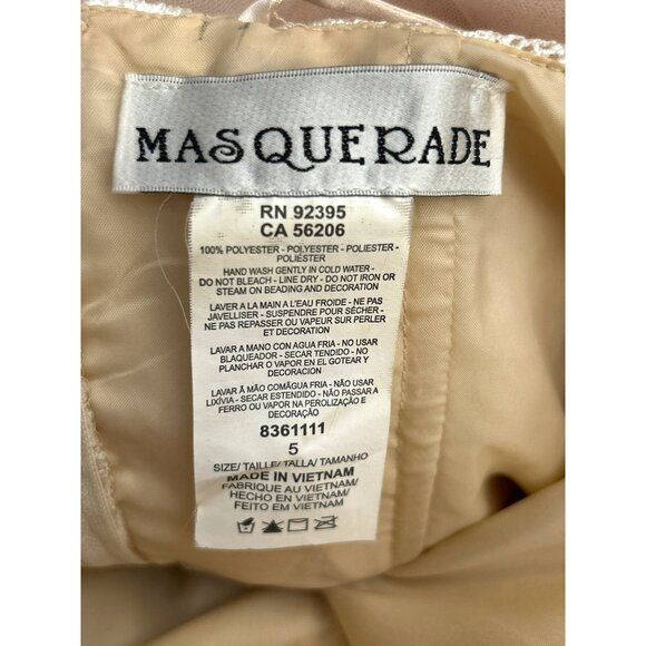 Masquerade Lace Tulle Tiered Party Dress Size 5 Prom Cocktail Homecoming Retro - Picture 6 of 6